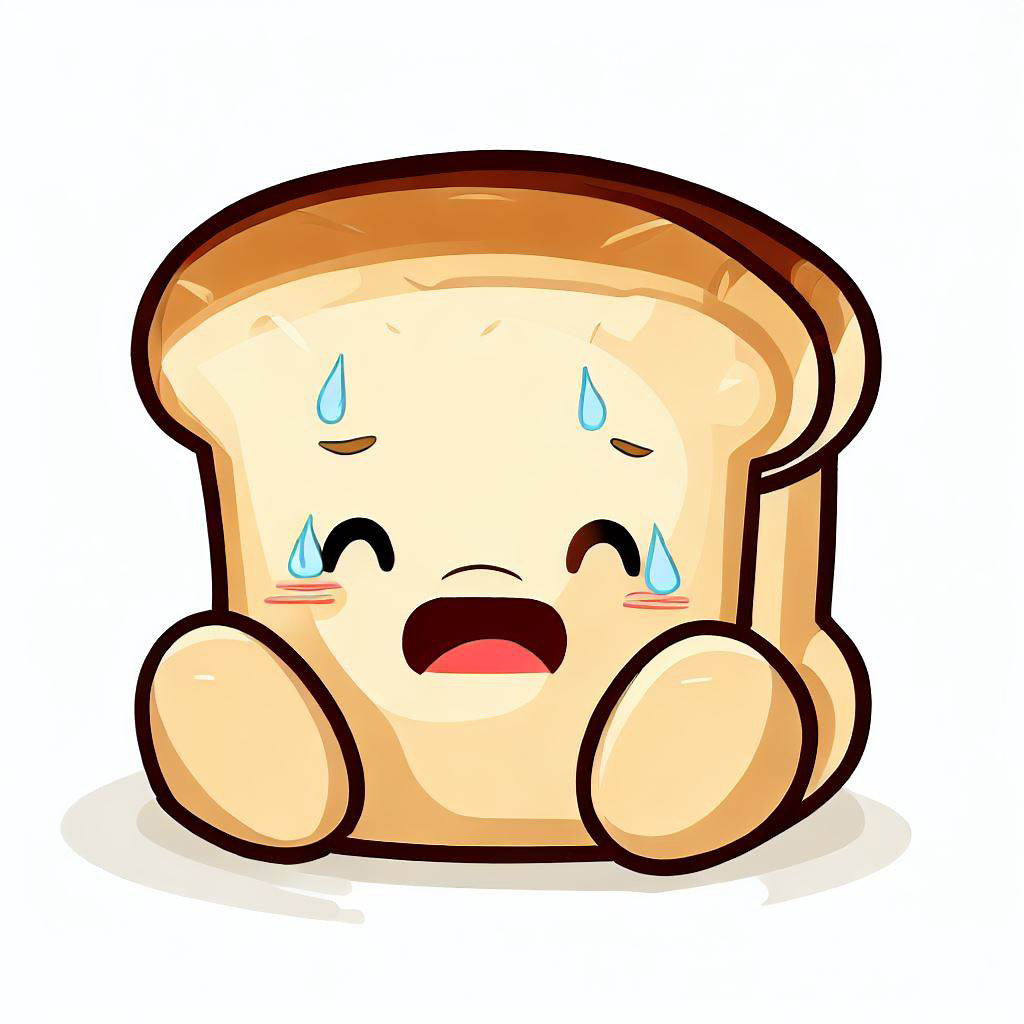 Imagen de un bebe pan que llora porque no hay nada